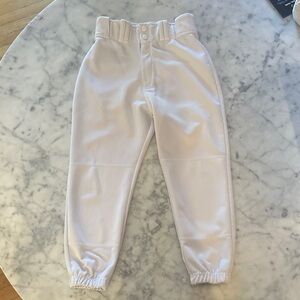 Easton Boys Med Basbeall Pants - solid white Mids